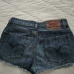 Levi’s 523 Cut-Off Denim Shorts – Dark Wash – Size 32 – made in the USA